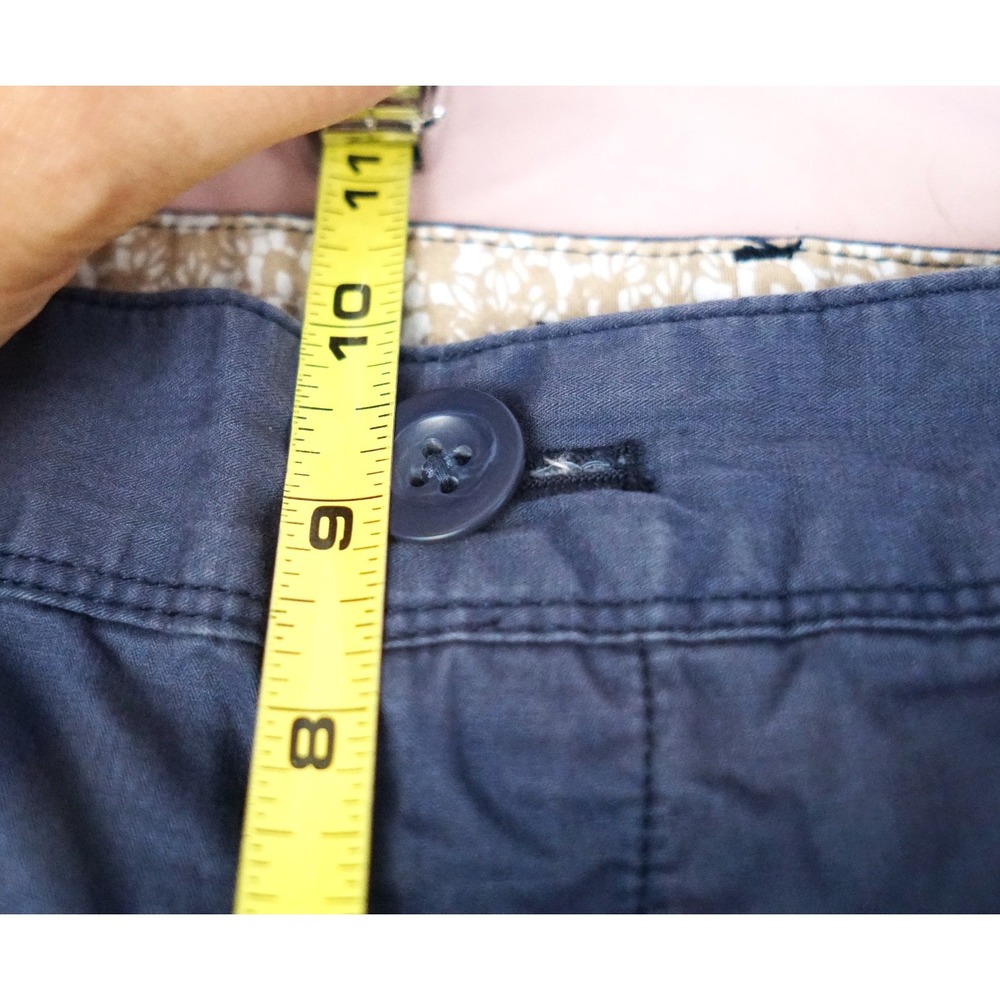 Eddie Bauer Navy Blue Bermuda Shorts Size 15 Roll Tab 38" waist - Picture 15 of 16